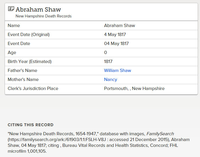 abraham shaw death